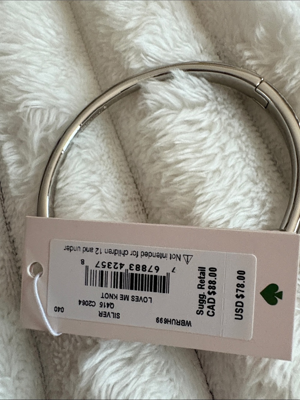NWT Kate Spade ♠️ loves me knot bangle - Picture 7 of 10